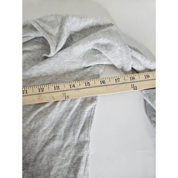 Abercrombie & Fitch Button Crop Cardigan Sweater Size Small Grey Pearl - Picture 4 of 5